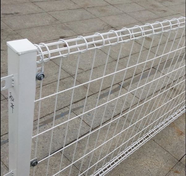 1m Height Decorative Double Circle Welded Wire Garden Fence 5.0mm 0