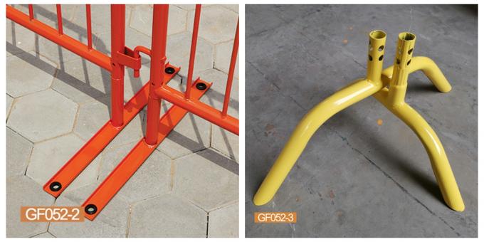 Varies Feets Crowd Barrier Fencing Safety Orange Pvc Coated 40 Inch Height 1