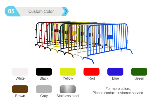3D Temporary Perimeter Fencing / Crowd Barrier Fencing 2.4 X 2.95m 3
