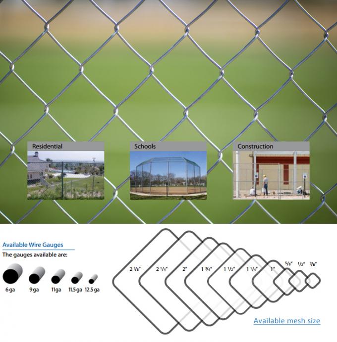 Hot Dipped Galvanized Low Carbon Steel Wire Chain Link Fence for Farm Field 13