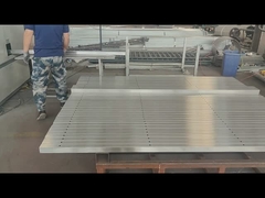 V mesh secutiy fencing post polish before powder coating