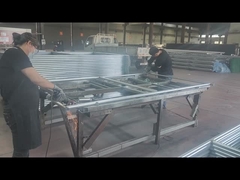 Chain link fence frame details  Polishing