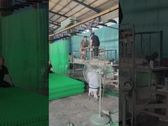 3D fence is undergoing surface treatment