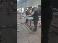 Chain link fence welding process