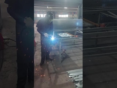 How is galvanized temporary fence produced