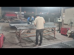 Production video of a temporary fence in the style of a chain link fence