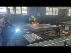 This is how the 3D fence shipped to Australia was welded