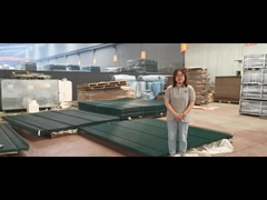 The green powder coated anti-climb fence is so smooth