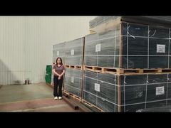 Green 3D fence packaging for shipping to Chile