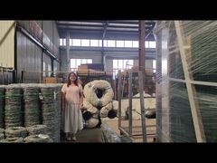 Packaging method of barbed wire used on the top of 3D fence