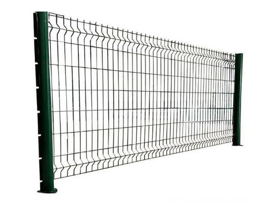 Pvc Coated 3 Or 4 Curved Welded Wire Mesh Panels 1030mm Height
