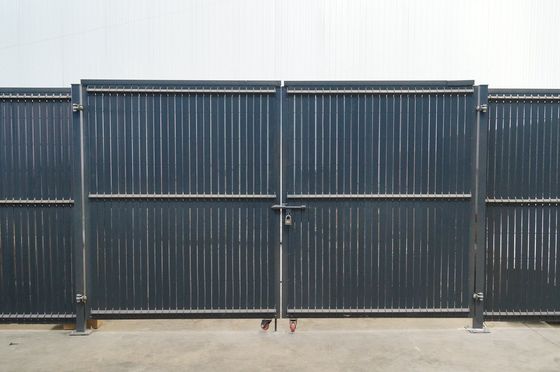 quality  1.5m Two Leaf Double Metal Garden Fence Gate Hot Dipped Galvanize factory