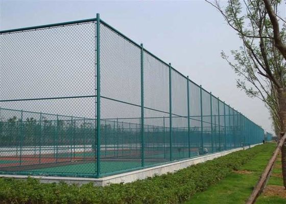 quality  ISO14001 PVC Coated Wire Mesh Diamond Chain Link Fence factory