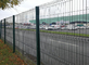 Powder Coated 3mm Dia V Mesh Security Fencing 50*200mm Opening Green Color