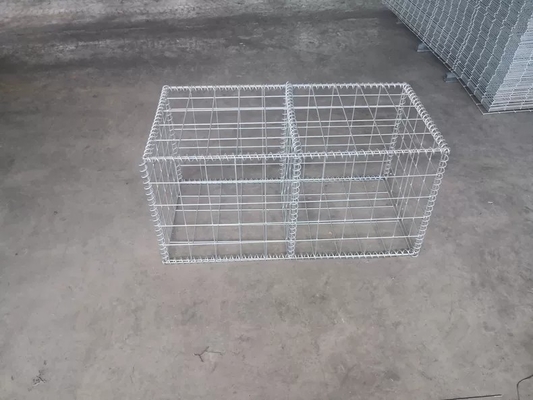 Hot Dipped Galvanzied Welded Gabion Box 50*100mm Hole Size 1.5m Height Wire
