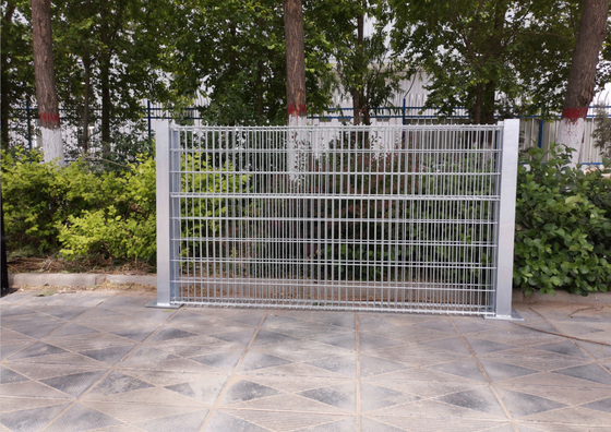 4.0mm Pe Coated Custom Gabion Wall 6ft Height With H Shape Post