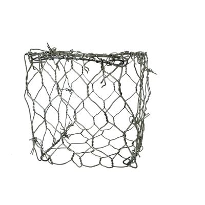 Woven Stone Filled Galvanized Gabion Boxes Basket 8x10cm Hexagonal Hole