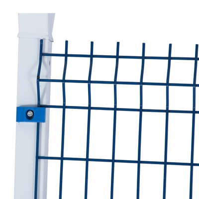 Easily Assembled 6ft Height Airport Security Fencing Pvc Coated Square Post