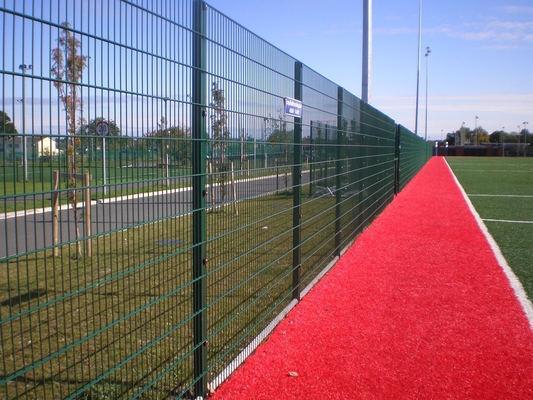 1.53m Height Double Wire Mesh Fence Spray Coated Galvanized Welded With Square Post