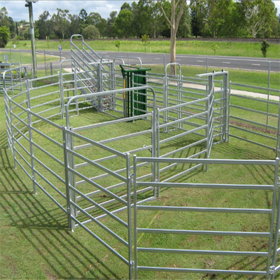 Welded Side Iron Hot Dip Galvanized Steel Farm Gate Easily Assembled