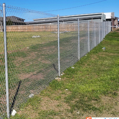 6ft 8ft 5x5 6x6 Galvanized PVC Coated Chain Link Fence For Agricultural Fence
