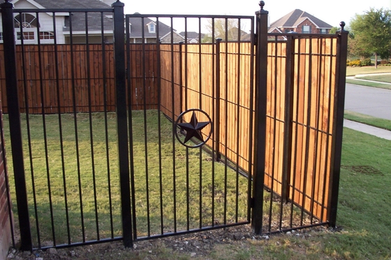 Aluminium Steel Metal Picket Tubular Steel Fence Ornamental