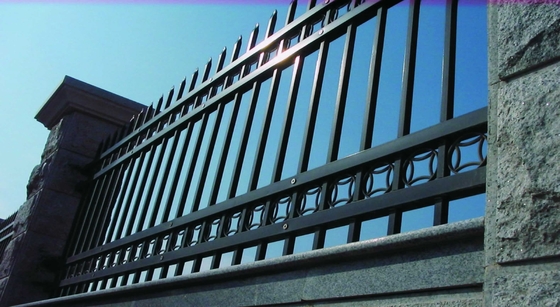 Aluminium Steel Metal Picket Tubular Steel Fence Ornamental