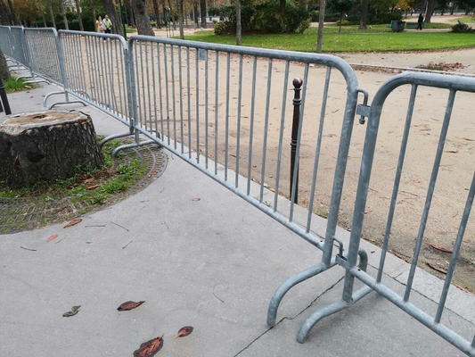 Metal Galvanized Temporary Crowd Control Fencing For Bridge