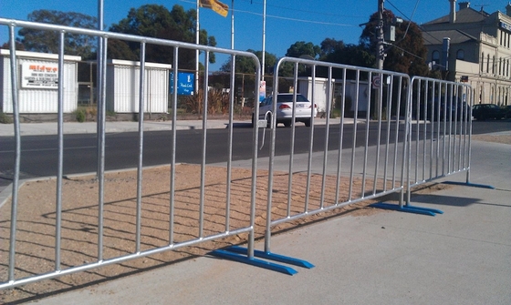Temporary Pedestrian Steel Barricade Crowd Control Barriers Fence Powder Coated