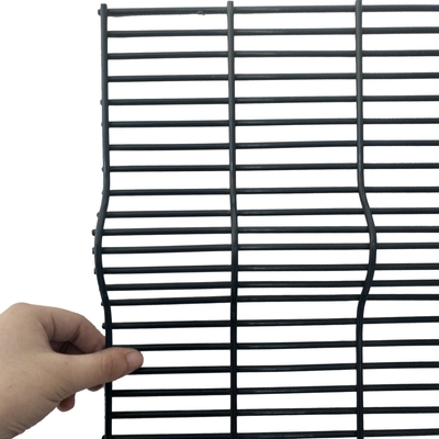 High Security Prison 3.0mm 358 Anti Climb Fence Panels Anti Cut Clear Vu