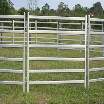 USA Hot Selling 12 ft Heavy duty Livestock panel Fence / Horse corral panels  12 ft Portable Heavy Duty Galvanized Metal