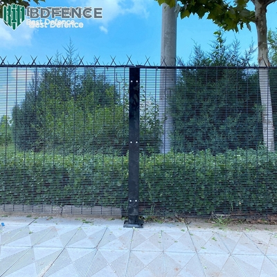 Anti Theft Anti Climb Security Fencing 358 Powder Coated Clear View Panel