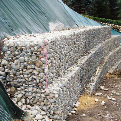 Hot Dipped Galvanised Gabion Boxes Explosion Proof 60X80mm