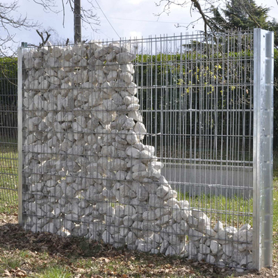 Hot Dipped Galvanized 4mm Welded Wire Gabion Baskets For Retaining Wall