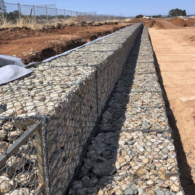 Woven Gabion 80 X 100mm Rock Cage Retaining Wall 4m X 1m X 0.5m