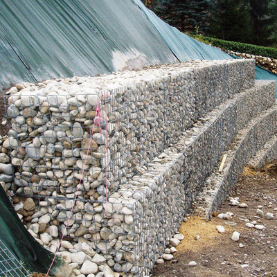 Woven Gabion 80 X 100mm Rock Cage Retaining Wall 4m X 1m X 0.5m