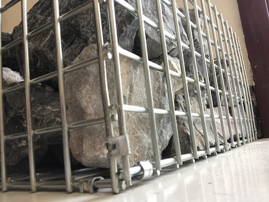 3.7mm 3.8x2.2x3.05mm Galvanized Gabion Box Hexagonal Hole