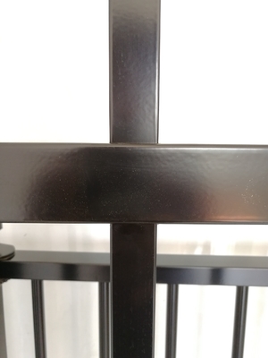 1.5m Steel Tubular Fencing Security High Bow Top Powder Coated Railings