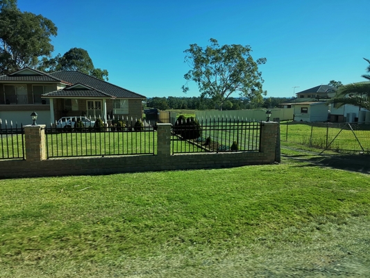 3m Panels Black Metal Picket Fence Powder Coated