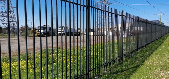 Customized Metal 4 Ft Black Aluminum Fence Garden