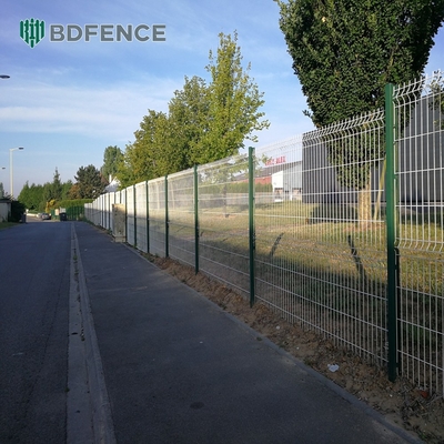 High Security Prism 3d Fence Panels Pvc Coated Metal Wall Fencing Panel Trellis Steel Galvanized 3d Netting Roof Top Fen
