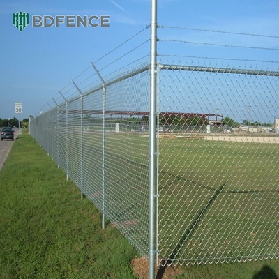 8 Foot PVC Coated Chain Link Fence Direct 4m-50m Length Round Post