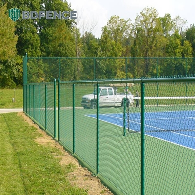 8 Foot PVC Coated Chain Link Fence Direct 4m-50m Length Round Post