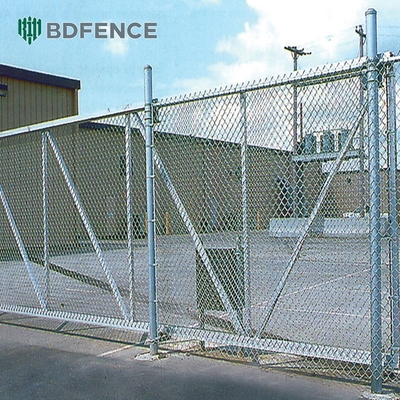 8 Foot PVC Coated Chain Link Fence Direct 4m-50m Length Round Post