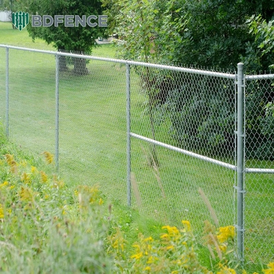 76mm Post Rail Chain Link Fence Perfect Choice For Sports Fields And Backyards