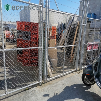 6ft Height Diamond Mesh Chain Link Fence Ideal For Green Garden Farm Square Post Type