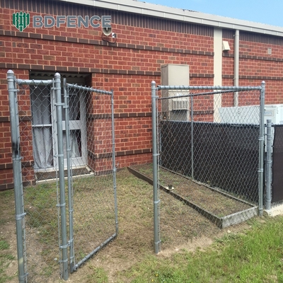 6ft Height Diamond Mesh Chain Link Fence Ideal For Green Garden Farm Square Post Type