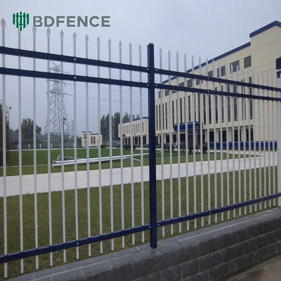 Galvanized Powder Coated Black Welded Metal Pipe Steel Fence Wrought Iron Fence Panels