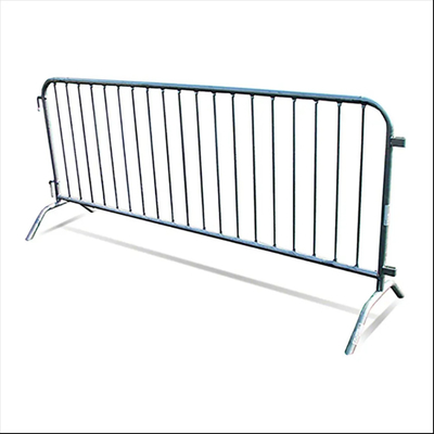 Activity Crowd Control Pedestrian Barrier With Fence Post Caps And 6.5' 8.5' Panel Length