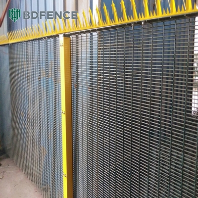 Galvanized Clearvu High Security 358 Anti Climb Fence Plastic Coated Metal Prison Mesh Clear Vu View Fence No Climb